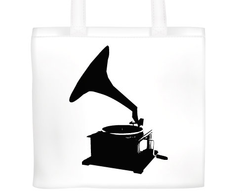 Plátěná nákupní taška Gramofon