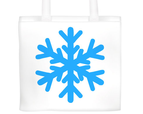 Plátěná nákupní taška Sněhová vločka