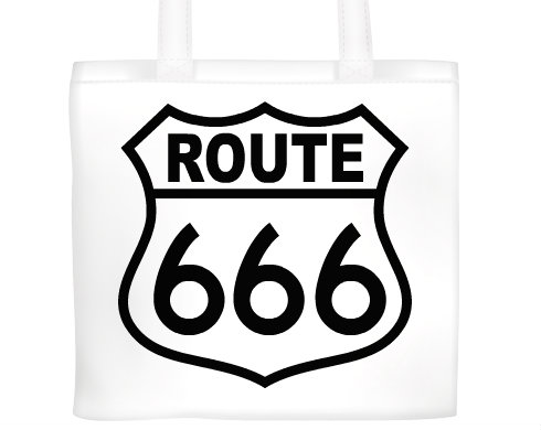 Plátěná nákupní taška route666