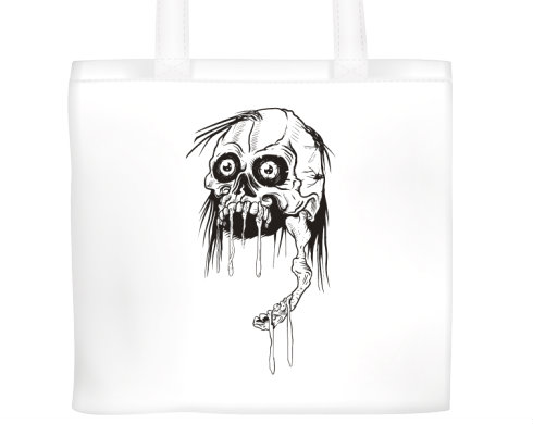 Plátěná nákupní taška Halloween Skull