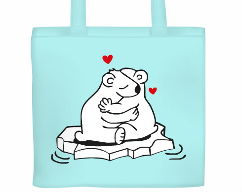Plátěná nákupní taška Love bears