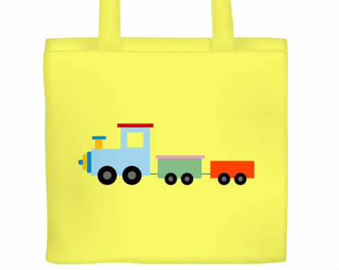 Plátěná nákupní taška Kids train