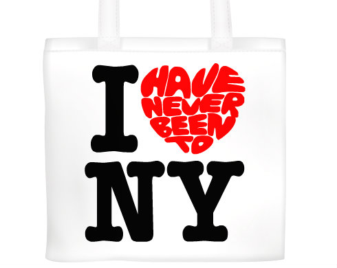 Plátěná nákupní taška Never been to NY