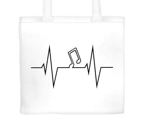 Plátěná nákupní taška Music beat