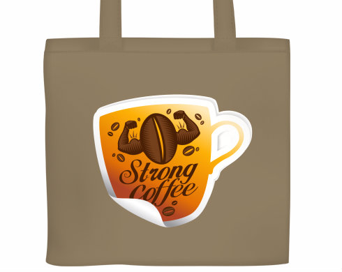Plátěná nákupní taška Strong coffee