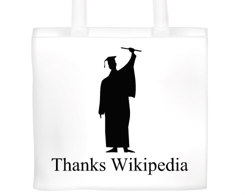 Plátěná nákupní taška Thanks wikipedia