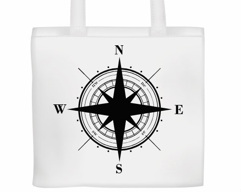 Plátěná nákupní taška Kompas