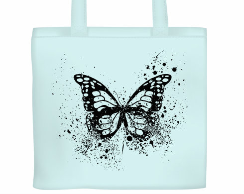 Plátěná nákupní taška Motýl grunge