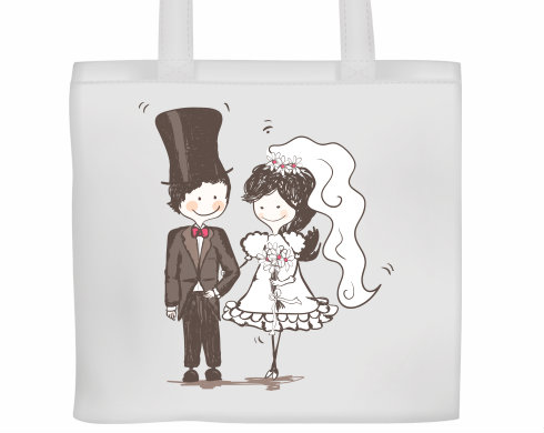Plátěná nákupní taška Svatba