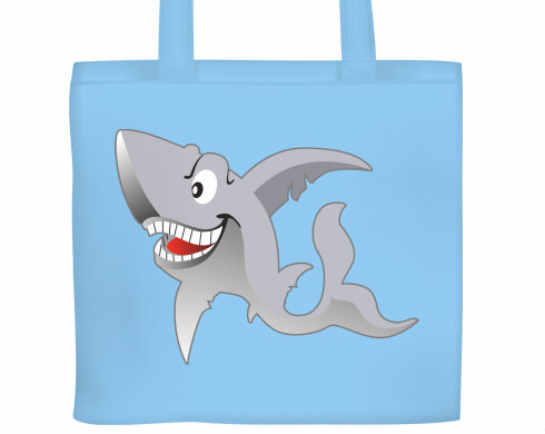 Plátěná nákupní taška Žralok
