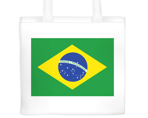 Plátěná nákupní taška Brazilská vlajka