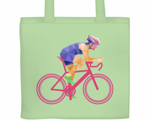 Plátěná nákupní taška Cyklista