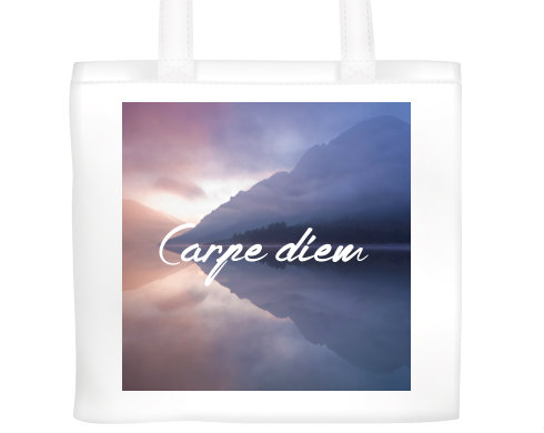 Plátěná nákupní taška vzor Carpe diem