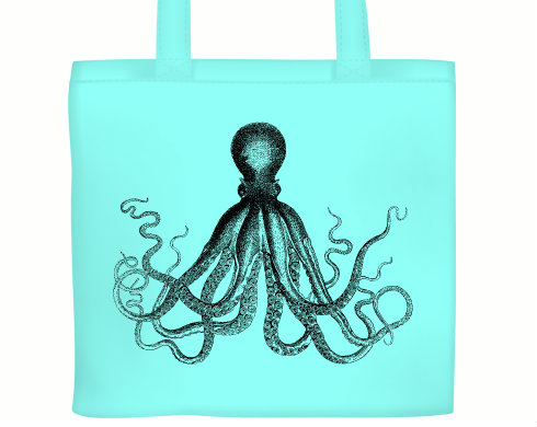 Plátěná nákupní taška Chobotnice
