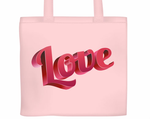 Plátěná nákupní taška Love