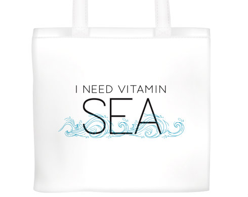 Plátěná nákupní taška I need vitamin sea