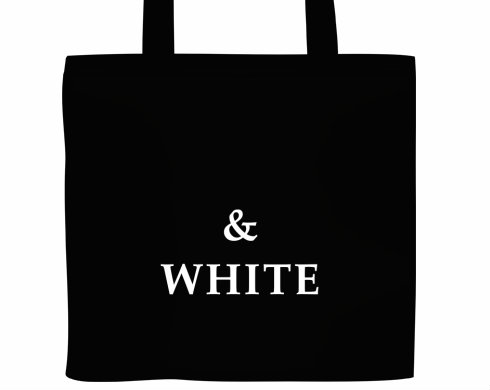 Plátěná nákupní taška black & white