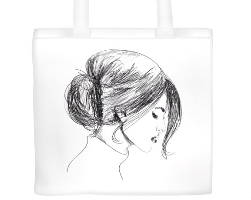 Plátěná nákupní taška Dívka
