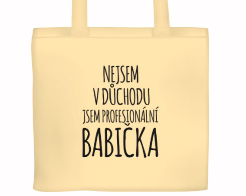 Plátěná nákupní taška Profesionální babička