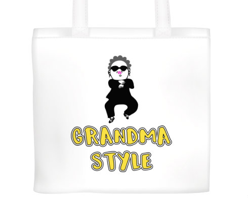 Plátěná nákupní taška Grandma style