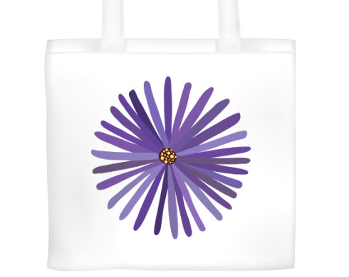 Plátěná nákupní taška Květina