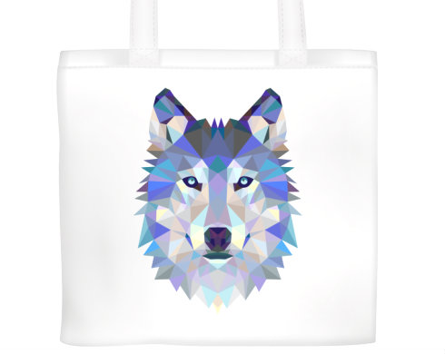 Plátěná nákupní taška Vlk