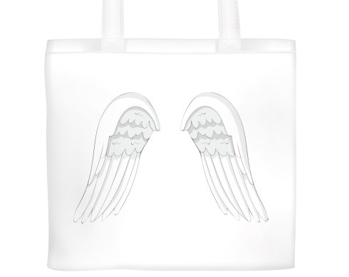 Plátěná nákupní taška Andělská křídla