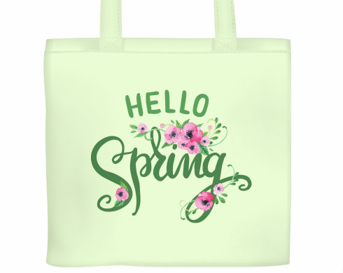 Plátěná nákupní taška Hello spring