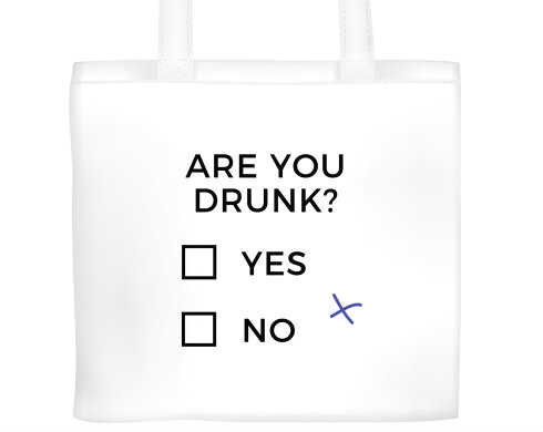 Plátěná nákupní taška Are you drunk