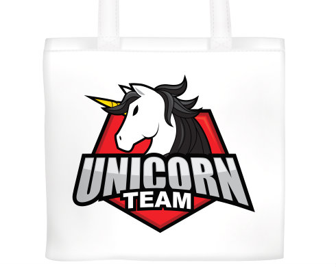 Plátěná nákupní taška Unicorn team