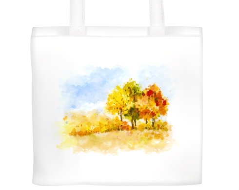 Plátěná nákupní taška Podzimní krajina