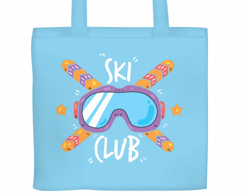 Plátěná nákupní taška Ski club