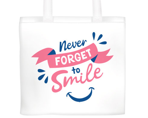 Plátěná nákupní taška úsměv