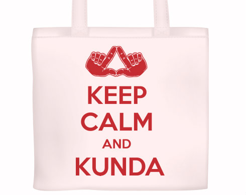 Plátěná nákupní taška Keep calm and Kunda