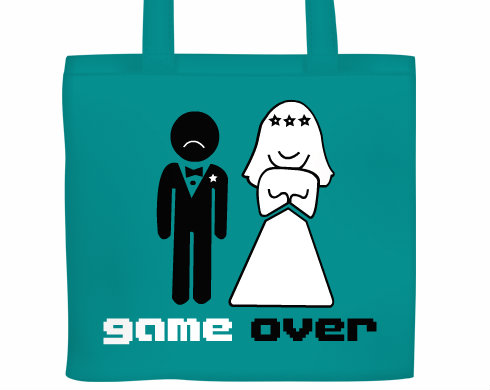 Plátěná nákupní taška Game over