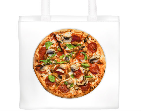Plátěná nákupní taška pizza