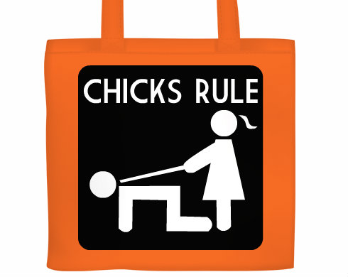 Plátěná nákupní taška Chicks rule