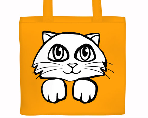 Plátěná nákupní taška Kočička