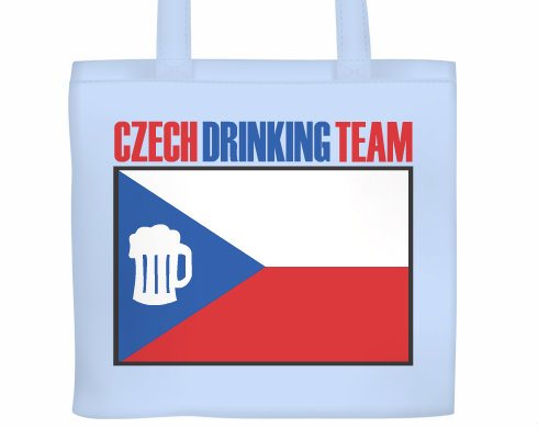 Plátěná nákupní taška Czech drinking team