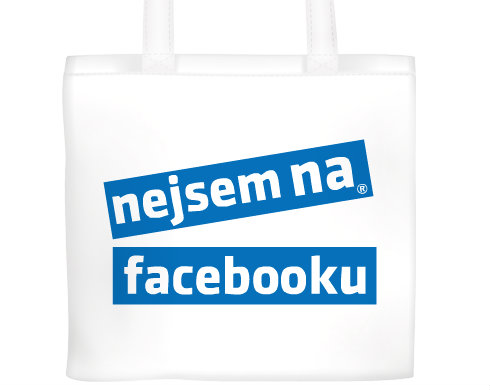 Plátěná nákupní taška Nejsem na facebooku