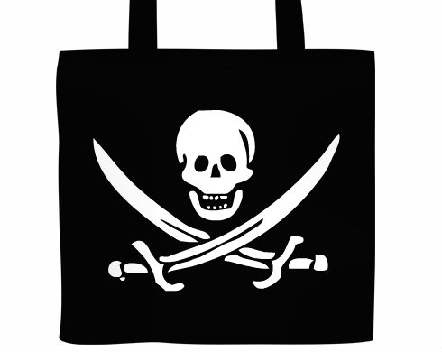 Plátěná nákupní taška Pirát