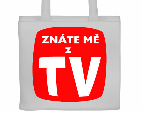 Plátěná nákupní taška Znáte mě z TV