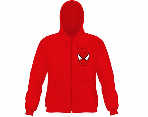 Pánská mikina na zip s kapucí Spiderman