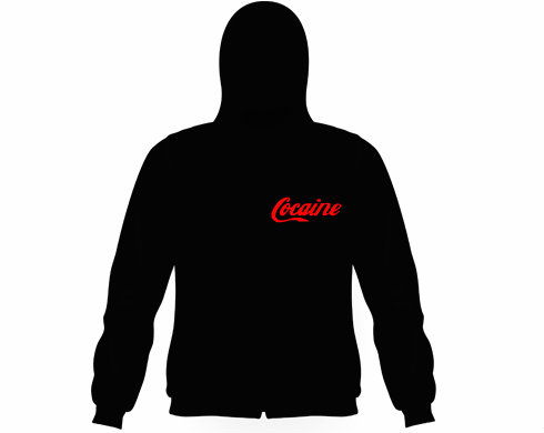 Pánská mikina na zip s kapucí Cocaine