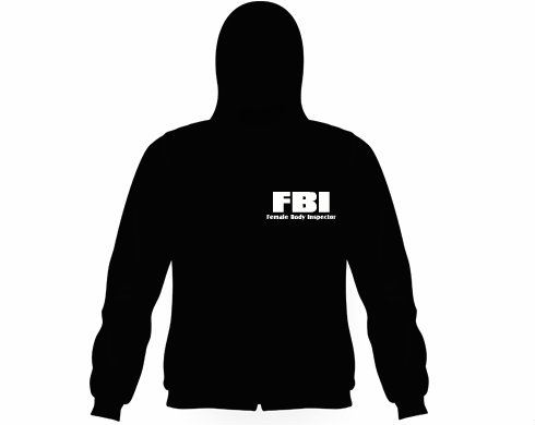 Pánská mikina na zip s kapucí FBI