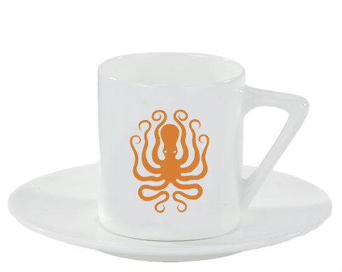 Espresso hrnek s podšálkem 100ml Octopus