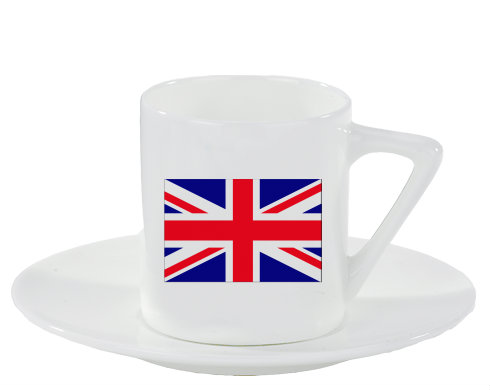 Espresso hrnek s podšálkem 100ml Velká Britanie