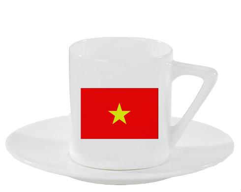 Espresso hrnek s podšálkem 100ml Vietnam