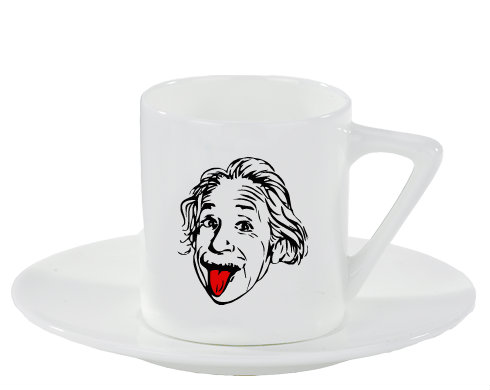 Espresso hrnek s podšálkem 100ml Einstein