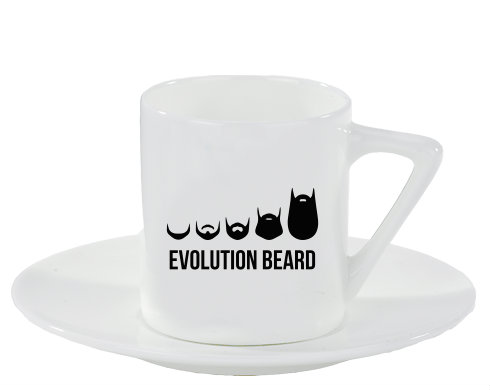 Espresso hrnek s podšálkem 100ml Evolution beard